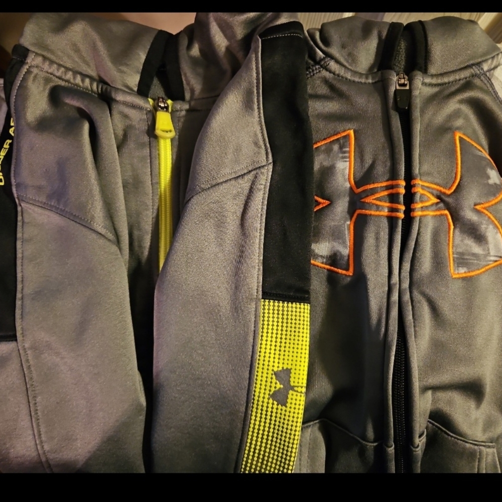 Two Under Armour Charcoal Jacket For Boy's